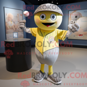 Gray Lemon mascot costume...