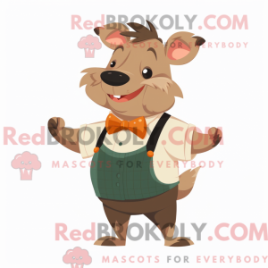 Tan Wild Boar mascot...