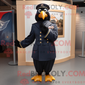 Navy Blackbird mascot...