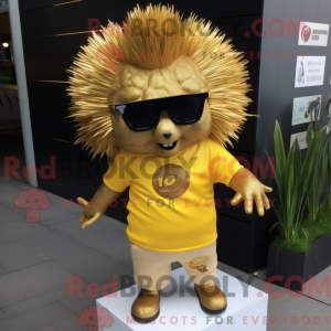 Gold Porcupine mascot...