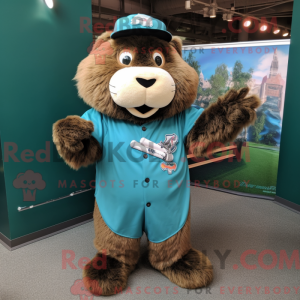 Postava maskota Teal Beaver...