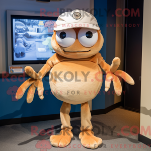 Tan Crab mascot costume...