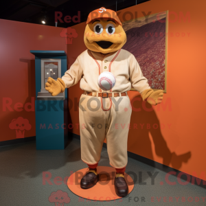 Rust Baseball Ball mascot...