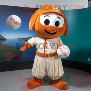 Rust Baseball Ball mascot...