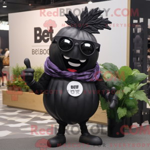 Black Beet mascot costume...