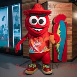 Rød Fajitas maskot kostume...