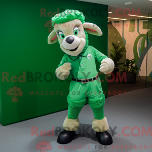 Green Ram maskot kostyme...