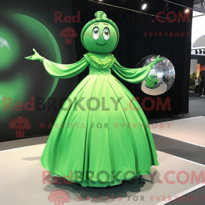 Green Gyro mascot costume...