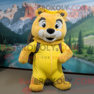 Yellow Marmot mascot...