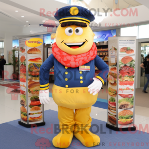 Navy Hamburger maskot...