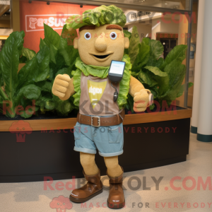 Brown Caesar Salad mascot...