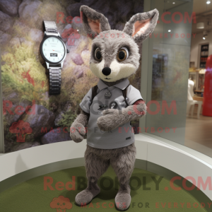 Maskottchen-Kostüm Graues...