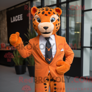 Mascotte de Jaguar orange...