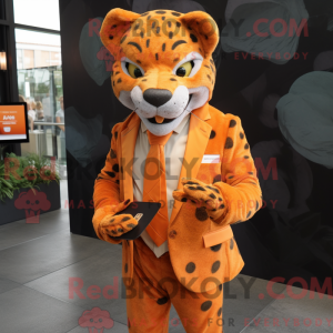 Orange Jaguar maskot...