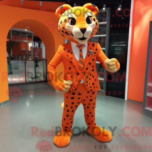 Orange Jaguar maskot...