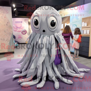 Sølv Kraken maskot kostume...