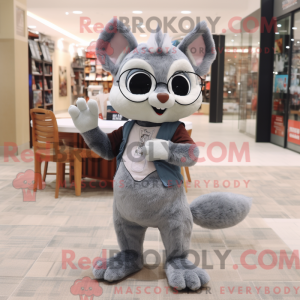 Gray Flying Squirrel mascot...