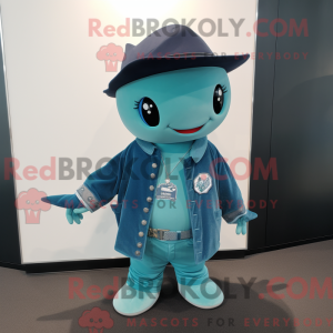 Teal Stingray mascot...