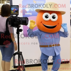 Peach Camera mascot costume...