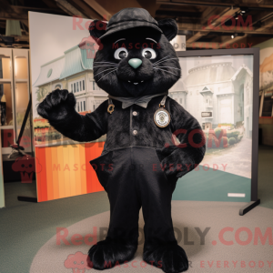 Black Cat mascot costume...