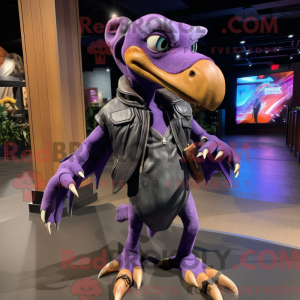 Purple Pterodactyl mascot...