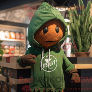 Rust Spinach mascot costume...