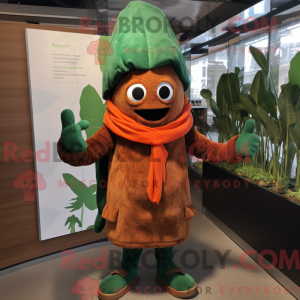 Rust Spinach mascot costume...