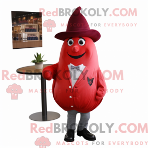 Red Pear maskot kostume...