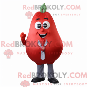 Red Pear maskot kostume...