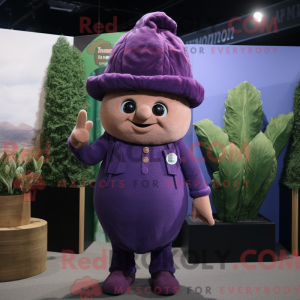 Lilla majroe maskot kostume...