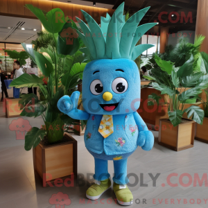 Sky Blue Pineapple mascot...