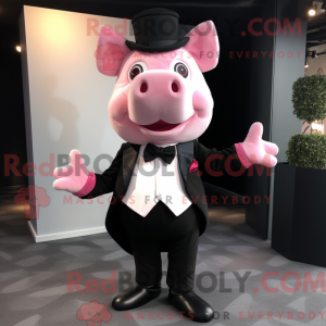 Pink Pig mascot costume...