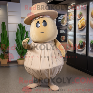 Tan Squash mascot costume...