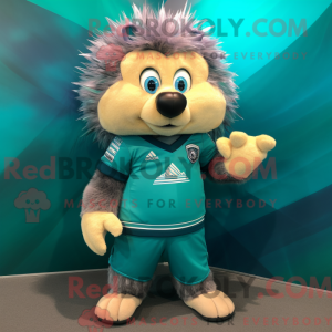 Teal Porcupine mascot...