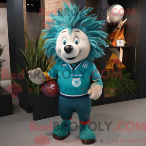 Teal Porcupine mascot...
