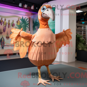 Peach Dodo Bird mascot...