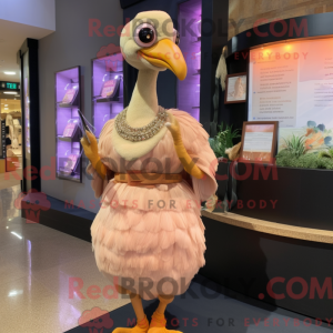 Peach Dodo Bird maskot...