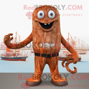 Rust Kraken maskot kostume...
