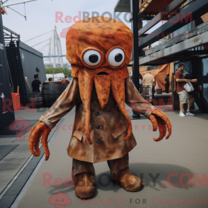 Rust Kraken maskot kostume...