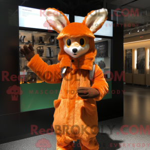 Orange Roe Deer maskot...