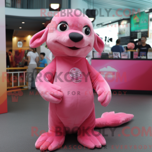 Pink Sea Lion mascot...