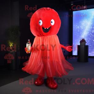 Red Jellyfish mascot...