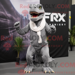 Postava maskota Grey T Rex...