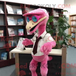 Pink Deinonychus maskot...