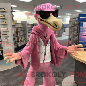 Pink Deinonychus maskot...