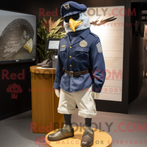 Navy Hawk mascot costume...