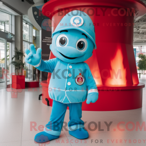 Postava maskota Cyan Fire...