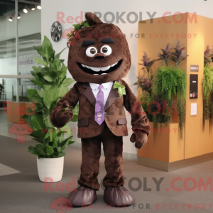 Brun Grape maskot kostume...