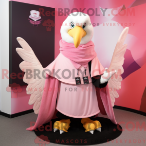 Pink Bald Eagle mascot...