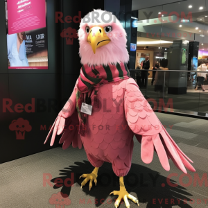 Pink Bald Eagle maskot...